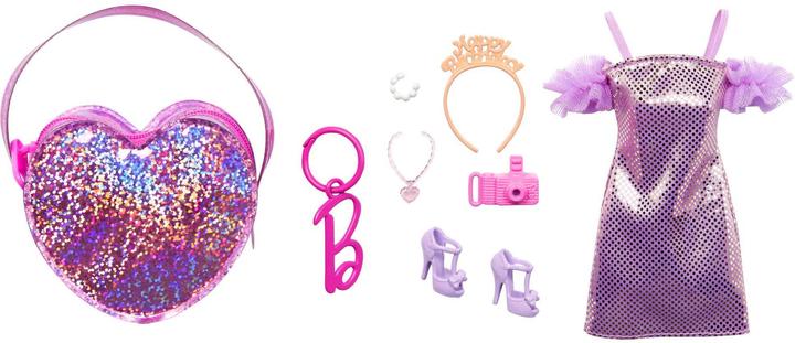 Image du produit Barbie Vêtements de mode et sac de luxe avec accessoires dans un présentoir de comptoir