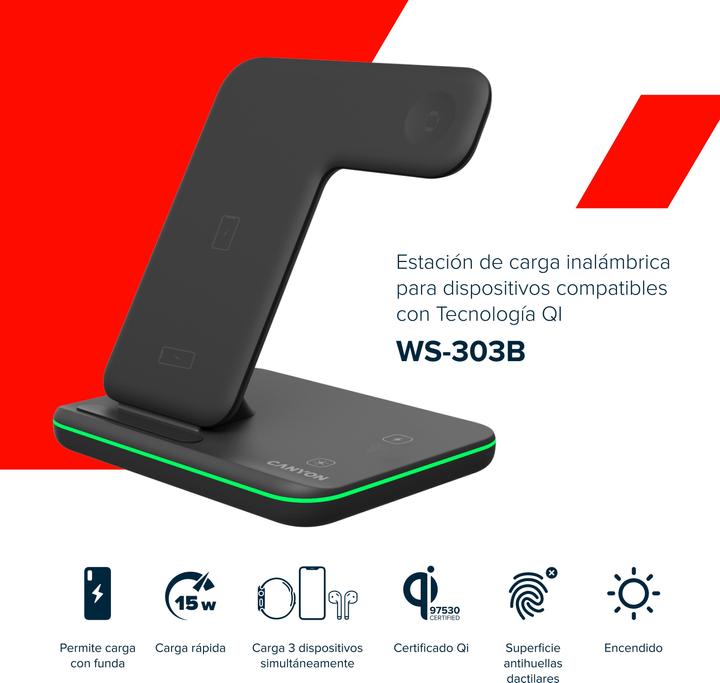 Immagine prodotto Canyon Wireless Dock 3in1 (15 W)