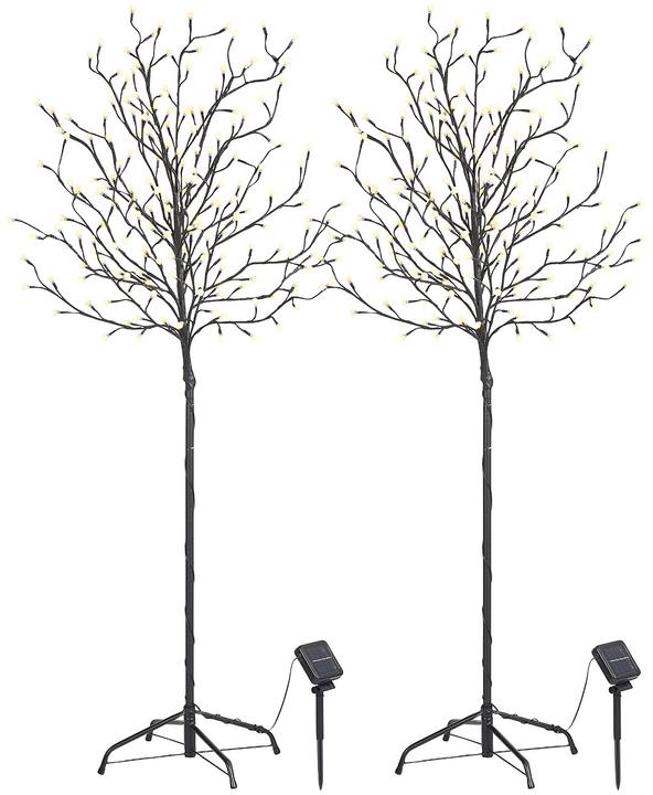 Actual product image Lunartec Set of 2 XL Solar LED Light Trees (IP44)