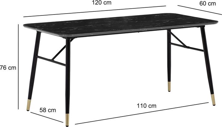Actual product image Wohnling 120x60x76 (120 x 60 x 76 cm)
