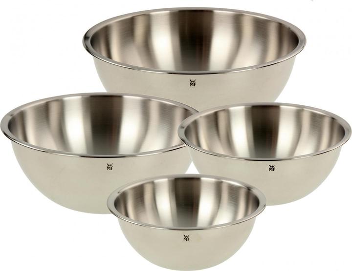 Produktbild WMF Schüsselset 4tlg Edelstahl Schüsseln 0,75-2,75l stapelbar (24 cm, 2.75 l, 4 x)