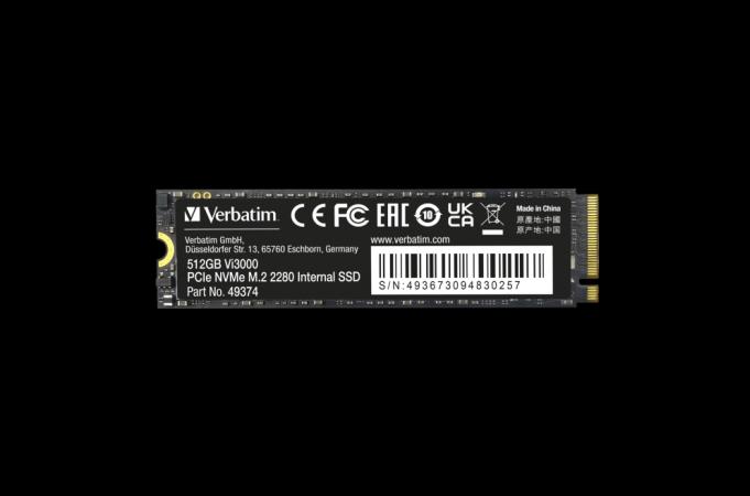 Produktbild Verbatim Vi3000 (512 GB, M.2 2280)