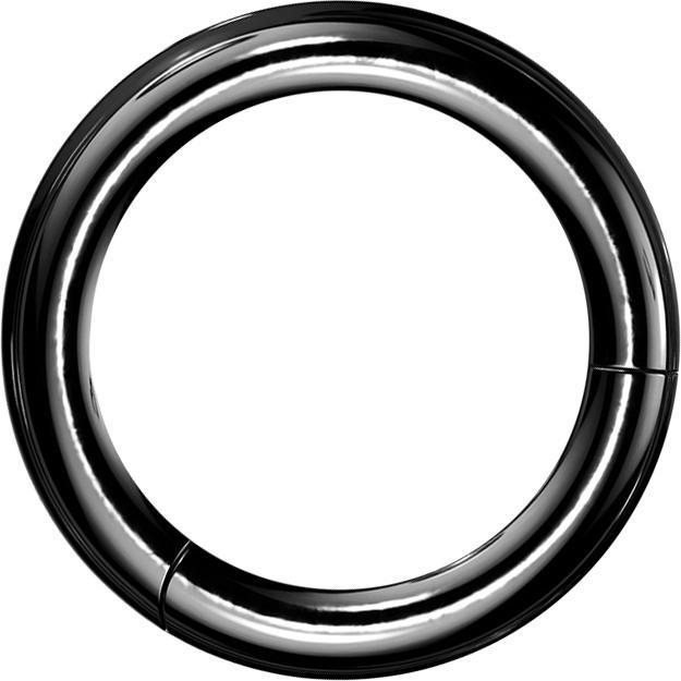 Produktbild Star Piercing Segmentring klappbar schwarz (ohne Messing, Titan G23)