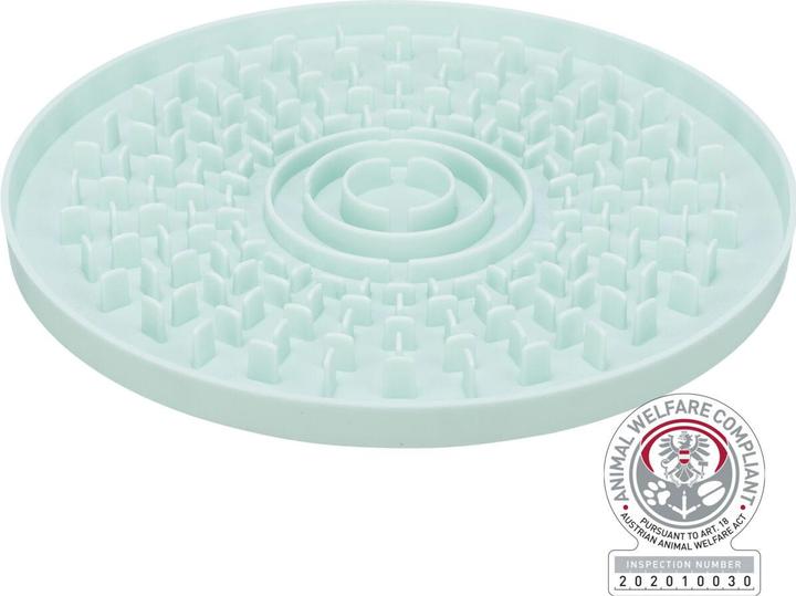 Actual product image Trixie Junior Licking Plate, Ø 21 cm, Mint (Dog activity toy)