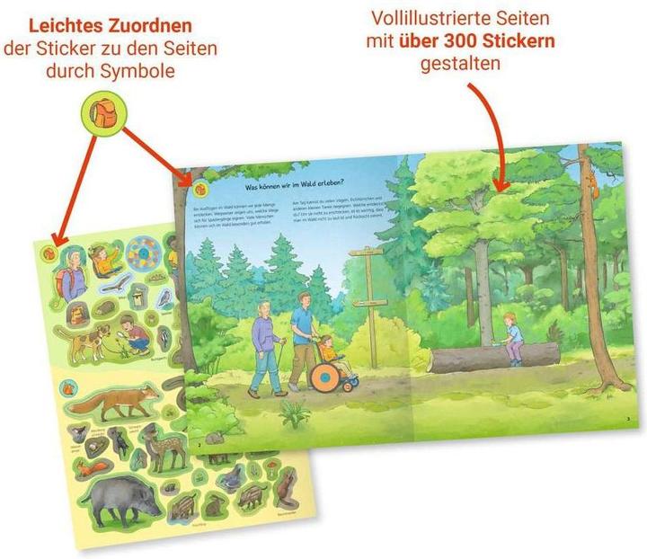Immagine prodotto Ravensburger Perché? Perché? Perché? Libretto di adesivi: Nella foresta