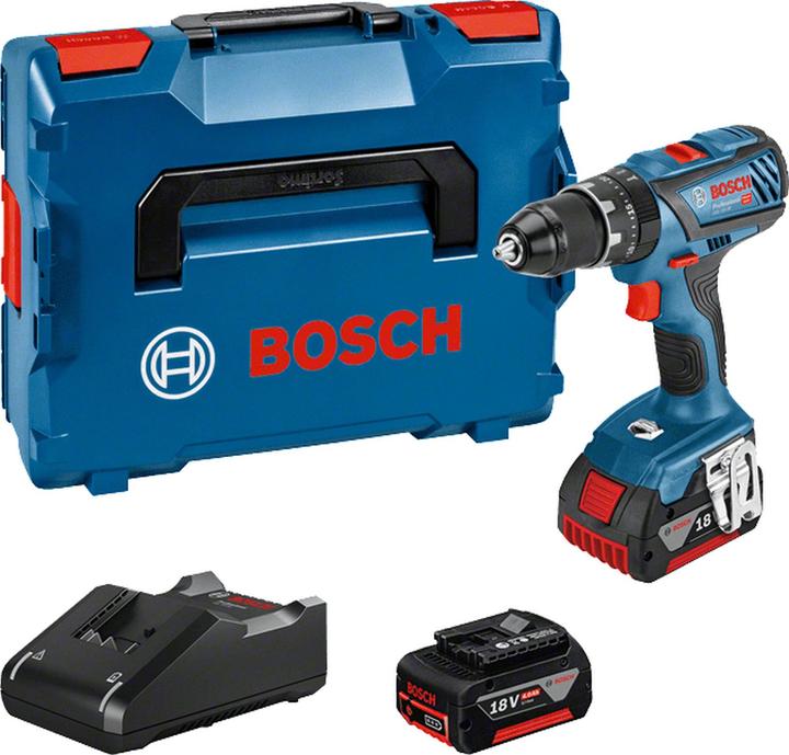 Produktbild Bosch Professional Akku-Schlagbohrschrauber GSB 18V-28, 2 Akku GBA 18V, Schnellladege. GAL 18V-40 (Akkubetrieb)