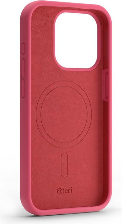 Actual product image Etteri Silicone Mag case for iPhone 12 / 12 Pro 6,1" raspberry (Apple iPhone 12)