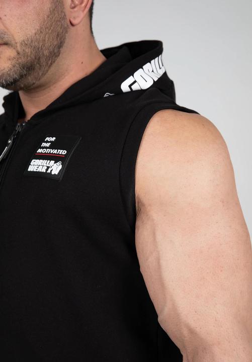 Immagine prodotto Gorilla Wear Canotta con cappuccio Milwaukee Zip - Nero (L)