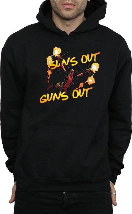 Actual product image Mens Deadpool Sun's Out Guns Out Hoodie (L)