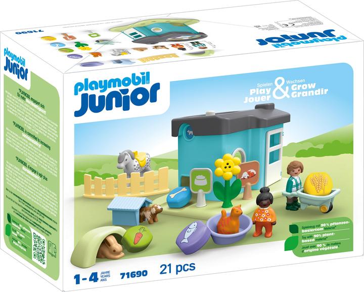 Produktbild Playmobil Tierpension mit Futterspen (71690, Playmobil 1.2.3)
