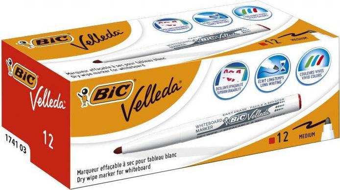 Actual product image Bic Whiteboard Marker 1741 (Red, 1.40 mm, 12 x)