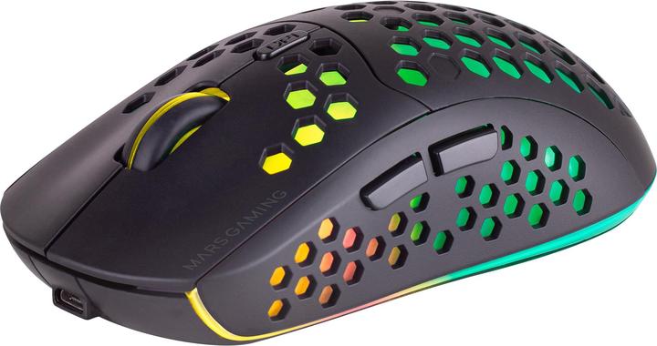 Produktbild Mars Gaming MMW3, Wireless Gaming Mouse, RGB Flow, Ultralight,, Black (Kabellos)
