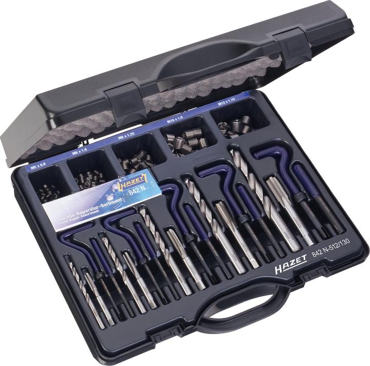 HAZET Thread repair set 842N-614/118 ∙ Number of tools: 118