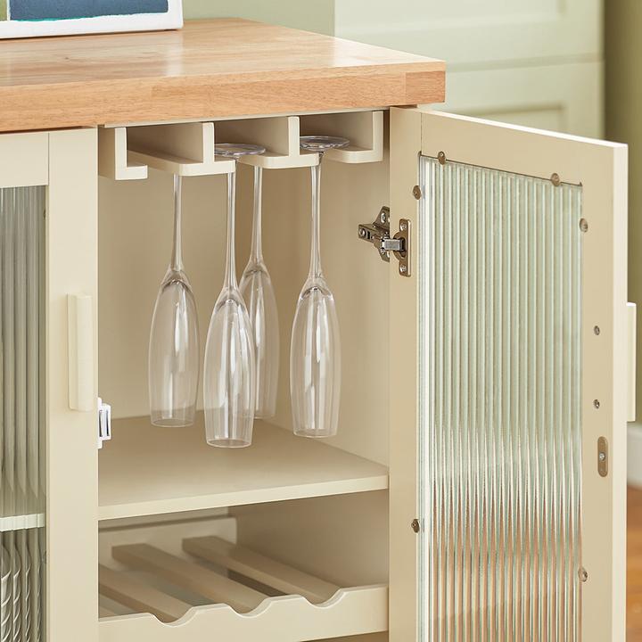 Actual product image SoBuy Sideboard with 2 glass doors (120 x 40 x 90 cm)
