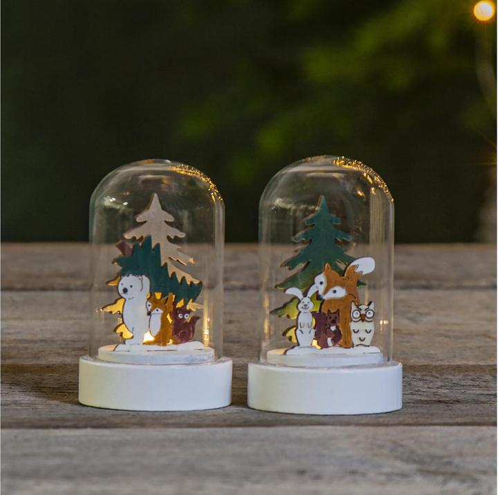 Produktbild Star Trading LED-Dekolicht Forest Friends 9 cm, 2 Stück