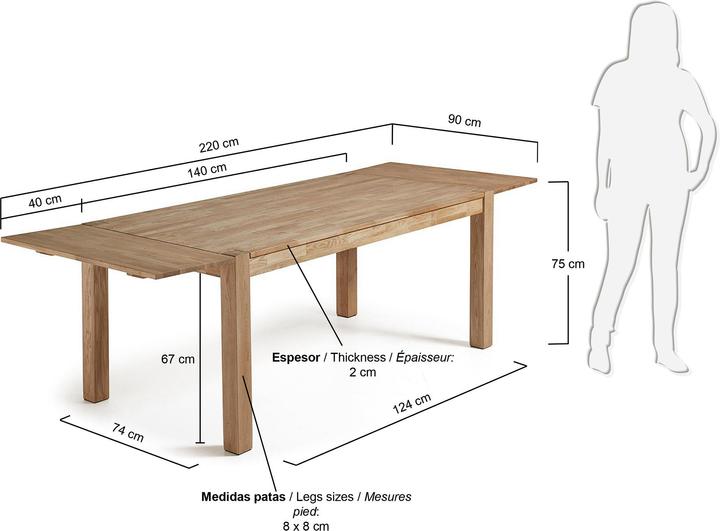 Actual product image Kave Home Indira (90 x 140 x 75 cm)