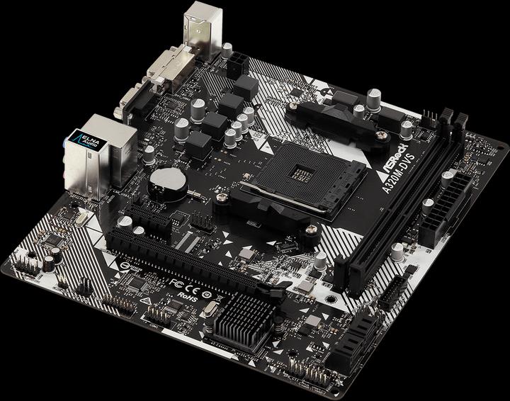 Produktbild AsRock A320M-DVS R4.0 (AM4, AMD A320, mATX)