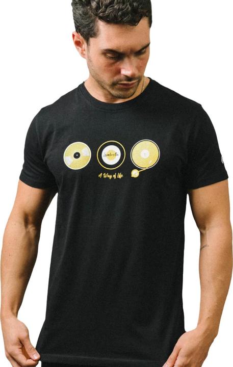 Actual product image Lambretta Mens A Way Of Life Vinyl Record T-Shirt (L)