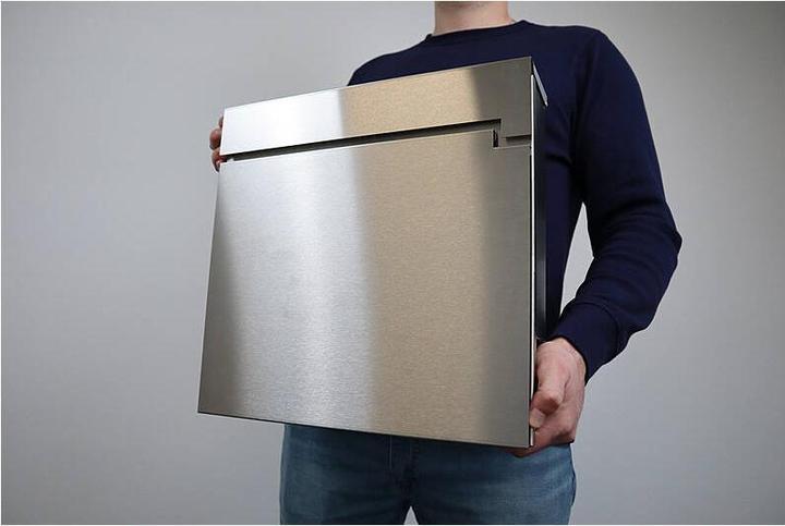 Actual product image SafePost 810 Design letterbox stainless steel