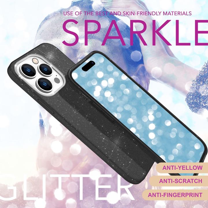Produktbild Nalia Glitzer Hybrid Hülle (Apple iPhone 16 Pro)