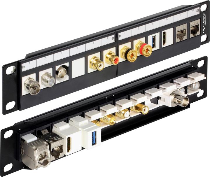 Actual product image Delock Patch Panel Black