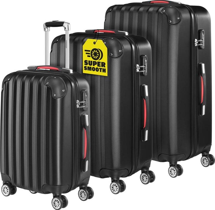 Image du produit Monzana Set de valises (89 l, Bagage à main (jusqu'à 50l), M (50 - 90l), L (90 - 115l))