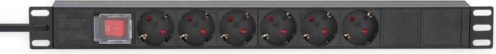 Immagine prodotto Intellinet Ciabatta / PDU a 6 vie da 19", contatto di protezione, 1 U