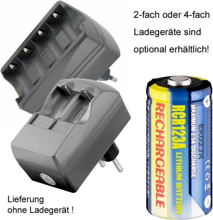 Produktbild AccuCell Akku CR123A (1 Stk., CR123A, 500 mAh)