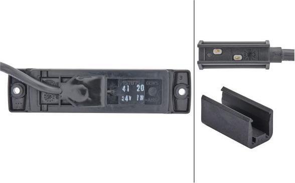 Image du produit Hella Feu de position latéral LED 2 pôles avec câble pour DAF