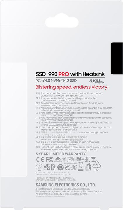 Produktbild Samsung 990 Pro (4000 GB, M.2 2280)