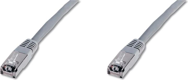 Actual product image Digitus CAT 5e F-UTP patch cable Cu PVC AWG 26/7 length 5 m color gray (F/UTP, CAT5e, 5 m)