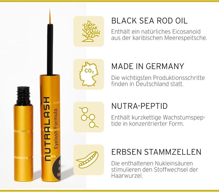 Immagine prodotto Nuvega Siero per ciglia - Nutralash Eyelash Formula 2.0 (1 ml)