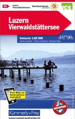 Immagine prodotto Velokarte 1:60'000 259024119 Luzern-Vierwaldstättersee (Tedesco, Francese, Italiano, Inglese, Corridoio Kümmerly+Frey AG, 2021)