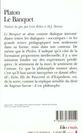 Actual product image Le Banquet ou De l'amour (French, Plato, 1989)