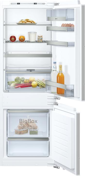 Actual product image Neff N 70, built-in fridge-freezer with bottom freezer compartment, 157.8 x 55.8 cm, flat hinge, KI6773F (231 l)