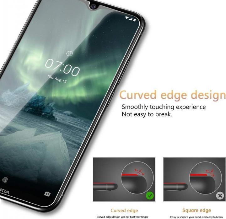 Produktbild Screenguard Nokia 7.2 Panzerglas Schutzfolie Case Friendly Design (1 Stück, Nokia 7.2)