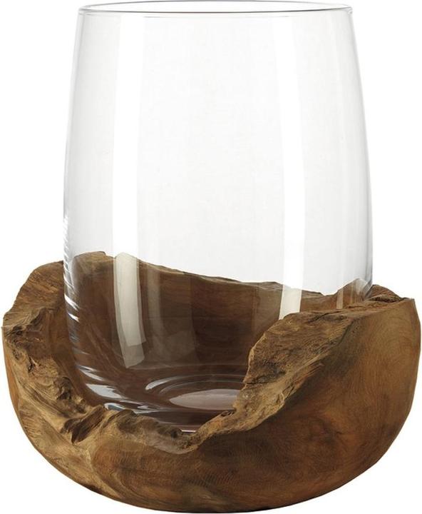 Produktbild Leonardo Windlicht Terra mit Teaksockel (2 x, 23 x 23 x 27 cm)