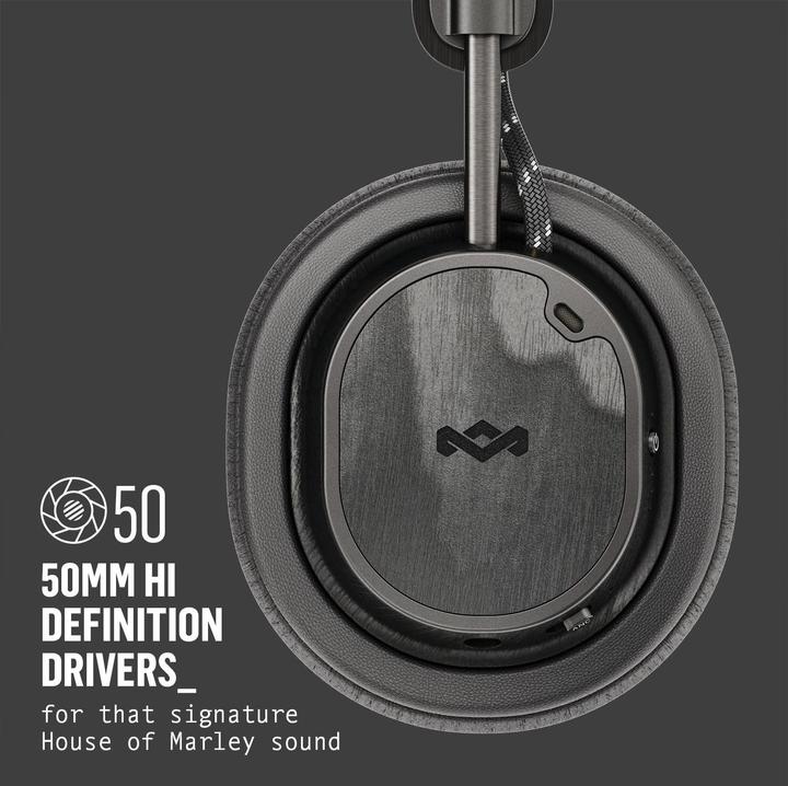 Produktbild House of Marley On Ear-Bluetooth-Kopfhörer Exodus mit Active Noise Control (ANC, 30 h, Kabelgebunden, Kabellos)