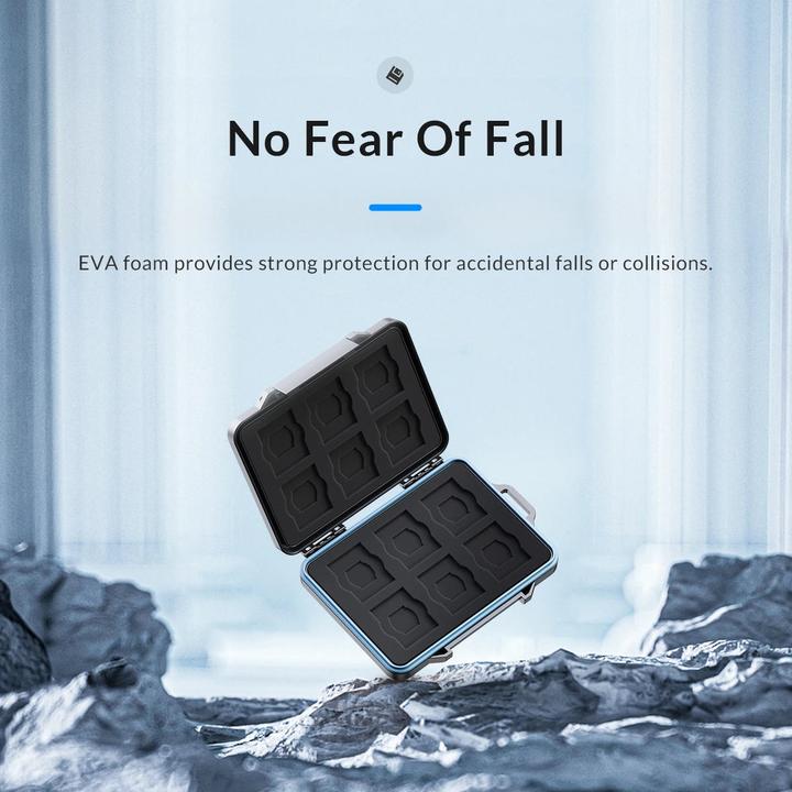 Image du produit Only-Bags.Store Memory Card Sleeve Micro SD Card Storage Holder Case Waterproof Soft Lining for HDD/CF/SD Card