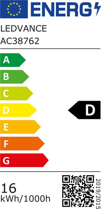 Energy Label Osram Led Tube (G5, 16 W, 2400 lm, 1 x, D)