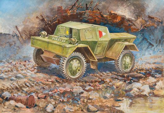 Produktbild Carson 1:100 Britischer Spähpanzer Dingo MK1 WA