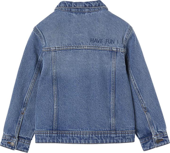 Vertbaudet Jungen Jeansjacke mit Steppnähten