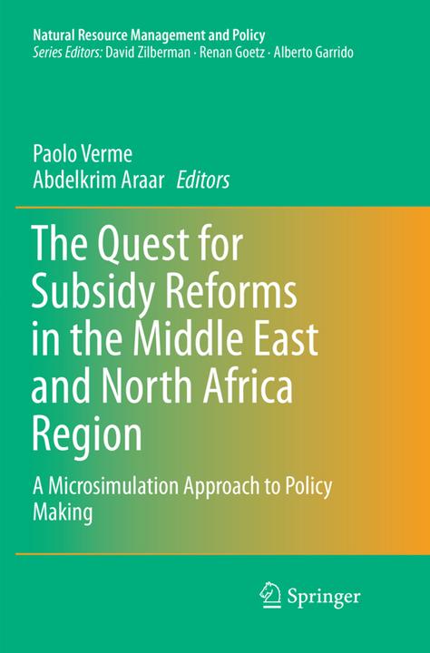 Actual product image The Quest for Subsidy Reforms in the Middle East and North Africa Region (Paolo Verme, Abdlekrim Araar, 2018)