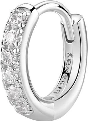 Produktbild Brosway Fancy Infinite White FIW88 Silver Hoop Single Earring (925er Silber)