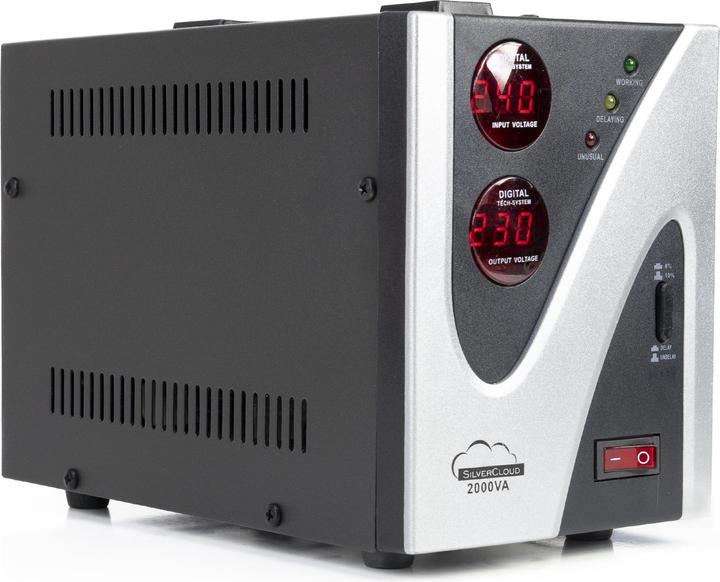 Actual product image SilverCloud Voltage stabiliser 2000VA 1200W 9.1A (2000 VA, 1200 W)