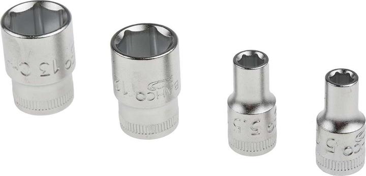 Produktbild Bahco 1/4"-Steckschlüssel-Satz, metrisch, Sechskant inklusive Schraubendreher-Bits -37-teilig (13 mm)