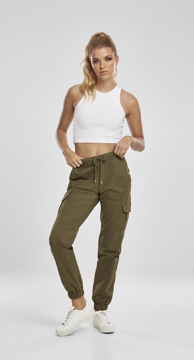 Actual product image Urban Classics Ladies High Waist Cargo Jogging Pants (XL)