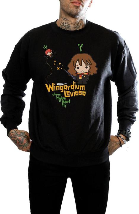 Actual product image Mens Hermione Granger Wingardium Leviosa Junior Sweatshirt (XL)