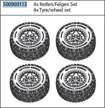 Produktbild Carson X10 Reifenset Desert Warrior (4)