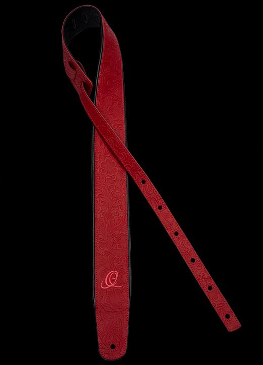 Image du produit Ortega Sangle de guitare en cuir Fire (Ceinture d'instrument)